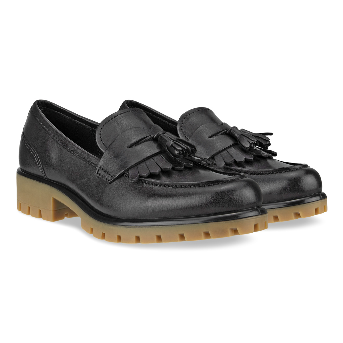 Ecco hotsell leather loafers