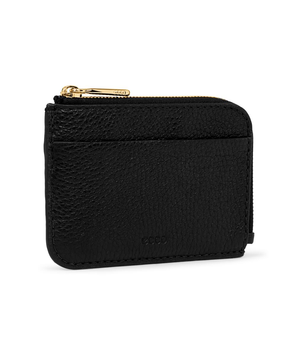 ECCO Card Case Zipped Pebbled Leather + colour