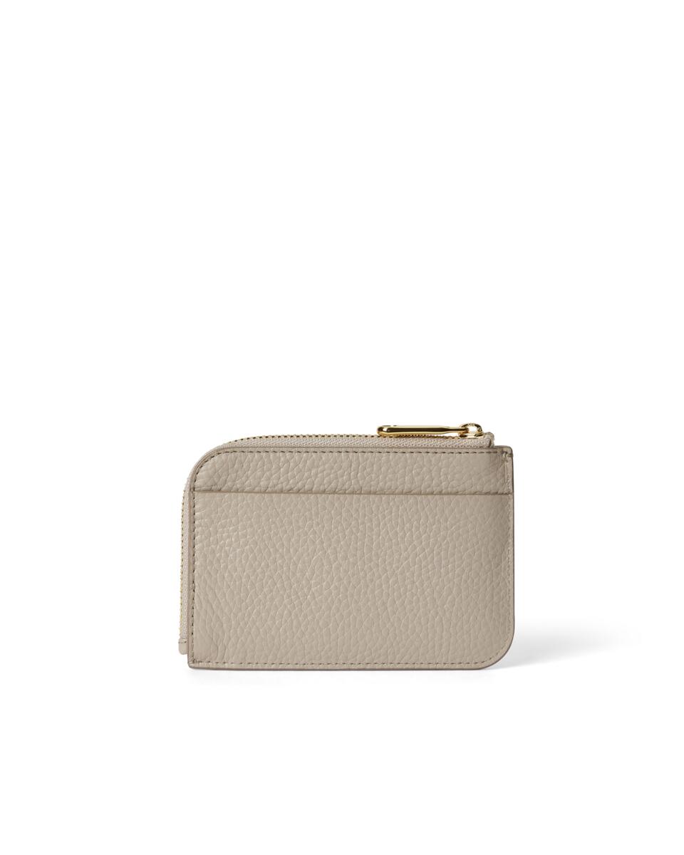 ECCO Card Case Zipped Pebbled Leather + colour