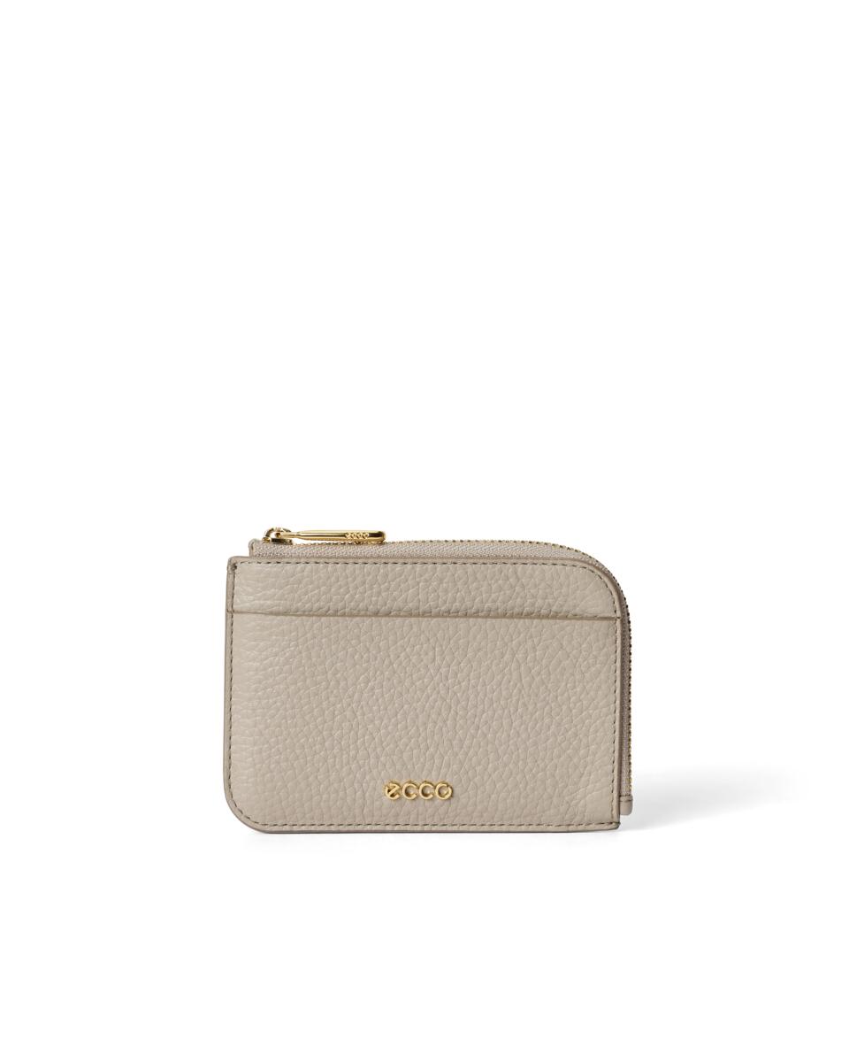 ECCO Card Case Zipped Pebbled Leather + colour