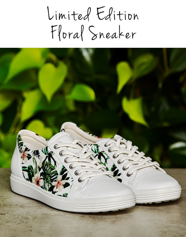 ecco floral sneakers