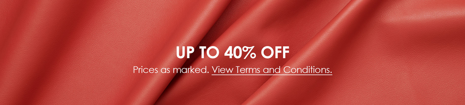 Up to 40% off